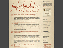 Tablet Screenshot of fantasyportal.cz